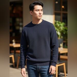 Ted Baker Dark Blue Crewneck Sweater
